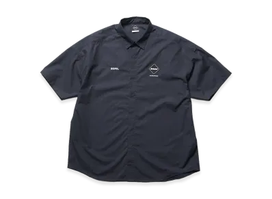 F.C.Real Bristol Authentic Fly Front S/S Shirt "Navy"