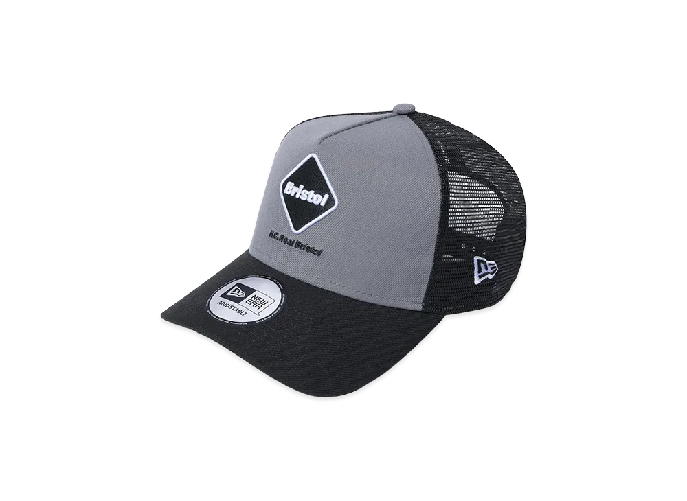 F.C.Real Bristol New Era Emblem 9Forty A-Frame Mesh Cap "Gray"