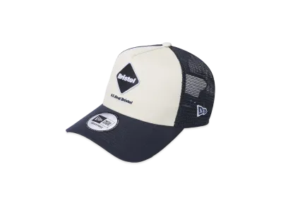F.C.Real Bristol New Era Emblem 9Forty A-Frame Mesh Cap "Off White"