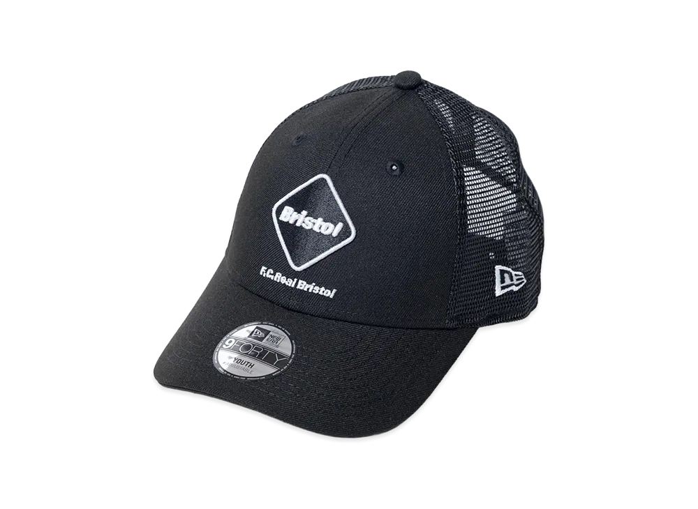 F.C.Real Bristol Kids New Era Emblem 9Forty Mesh Cap "Black"