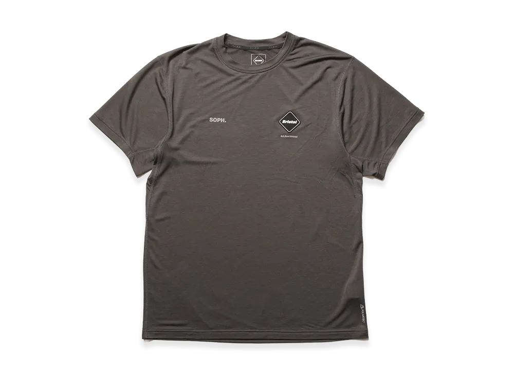 F.C.Real Bristol Polartec S/S Workout Top "Charcoal Gray"
