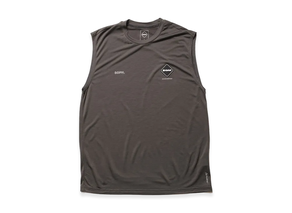 F.C.Real Bristol Polartec S/L Workout Top "Charcoal Gray"