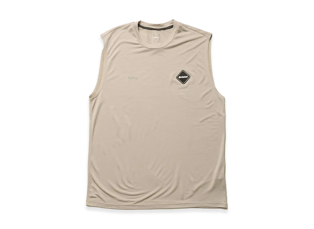 F.C.Real Bristol Polartec S/L Workout Top "Greige"