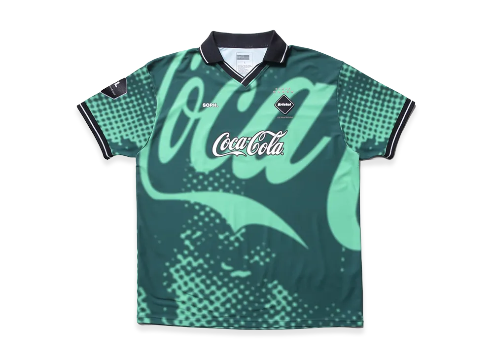 F.C.Real Bristol x Coca-Cola Retro Game Shirt "Green" - ¥