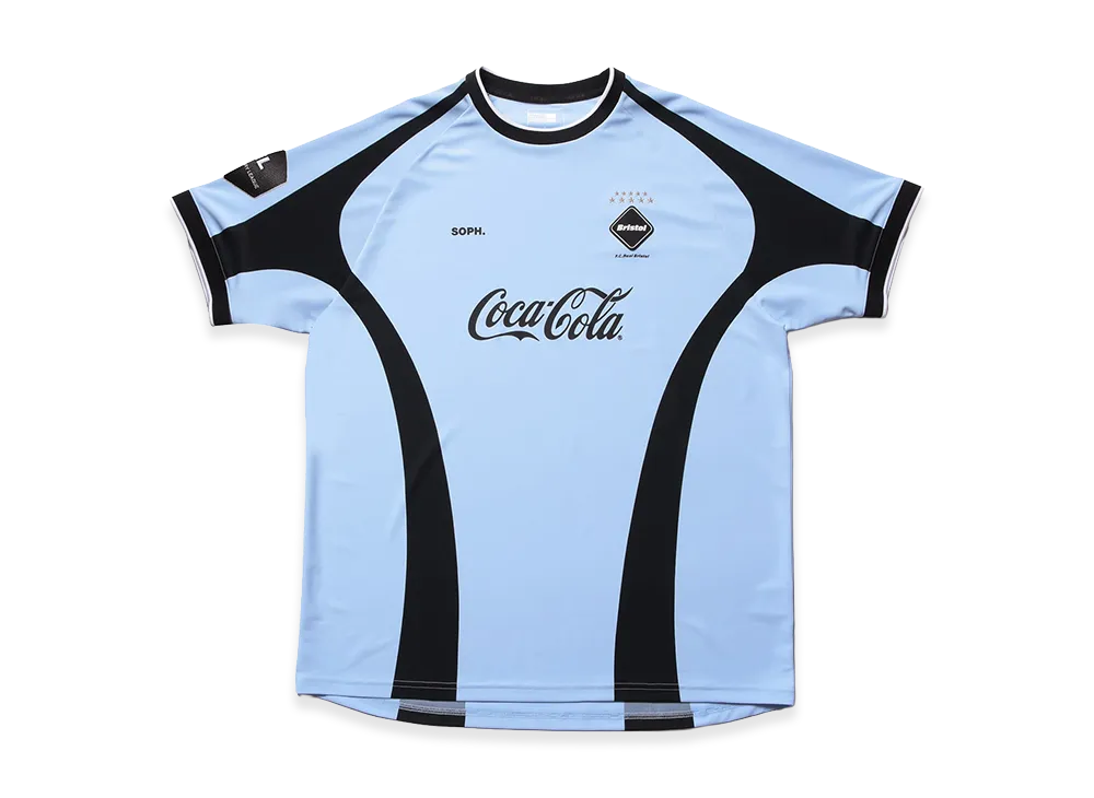 F.C.Real Bristol x Coca-Cola Retro Game Shirt "Light Blue" - ¥
