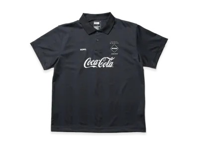 F.C.Real Bristol x Coca-Cola Weave Stripe S/S Polo "Black"