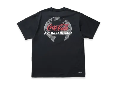 F.C.Real Bristol x Coca-Cola Globe Logo Emblem Pocket Tee "Black"