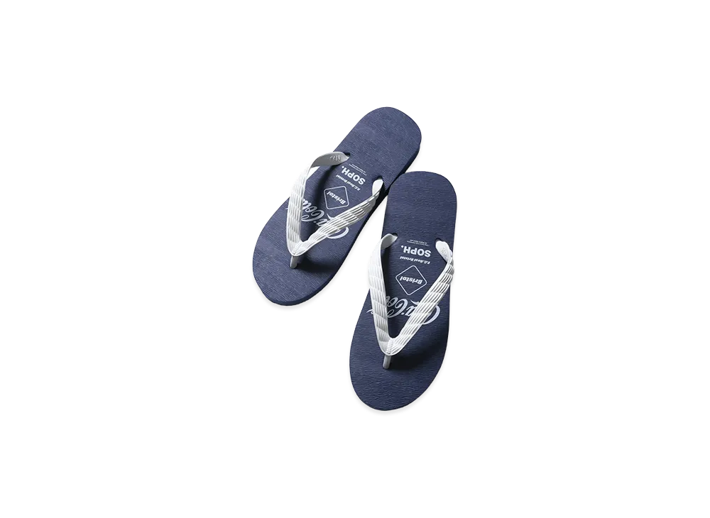 F.C.Real Bristol x Coca-Cola Listed Logos Beach Sandals "Navy"
