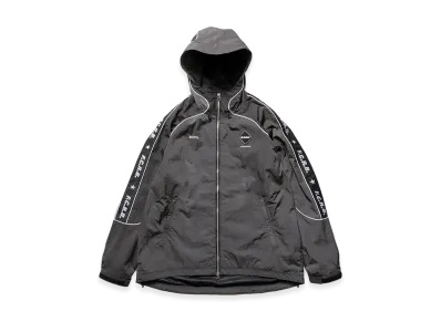 F.C.Real Bristol Nylon Chambray Practice Hooded Jacket "Charcoal Gray"