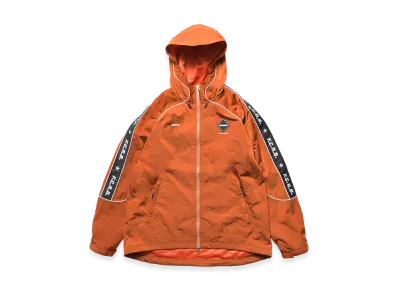 F.C.Real Bristol Nylon Chambray Practice Hooded Jacket "Orange"