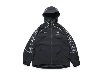 F.C.Real Bristol Nylon Chambray Practice Hooded Jacket "Black"