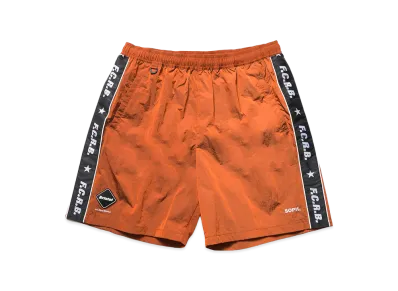 F.C.Real Bristol Nylon Chambray Practice Shorts "Orange"