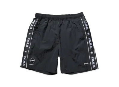 F.C.Real Bristol Nylon Chambray Practice Shorts "Black"