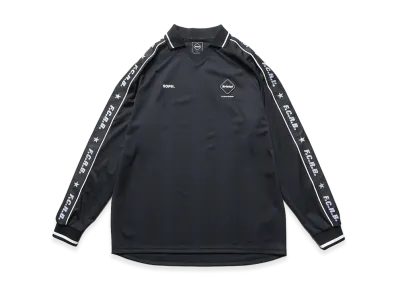 F.C.Real Bristol Shadow Weave Stripe L/S Top "Black"