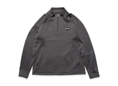 F.C.Real Bristol Quarter Knit Essential Half-Zip Top "Charcoal Gray"