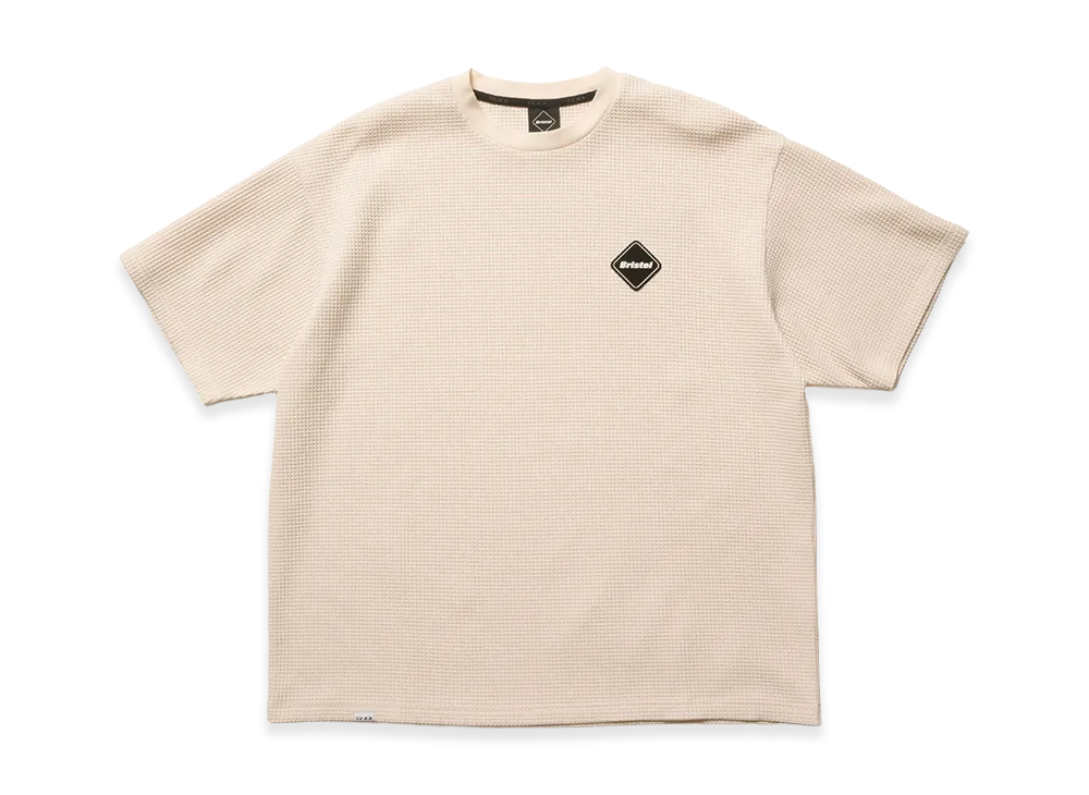 F.C.Real Bristol Tech Waffle Lounge S/S Top "Off White"