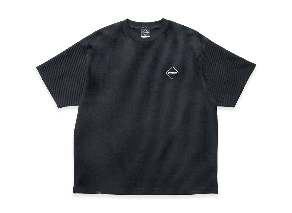 F.C.Real Bristol Tech Waffle Lounge S/S Top "Black"
