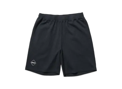 F.C.Real Bristol Tech Waffle Lounge Shorts "Black"