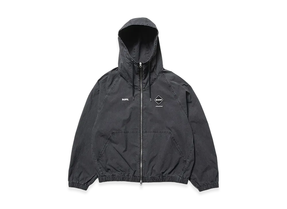 F.C.Real Bristol Washed Crisp Denim Hooded Blouson "Black"