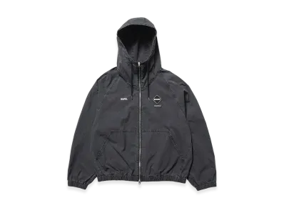 F.C.Real Bristol Washed Crisp Denim Hooded Blouson "Black"
