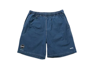 F.C.Real Bristol Washed Crisp Denim Easy Shorts "Indigo"