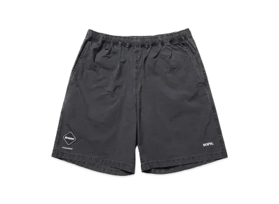 F.C.Real Bristol Washed Crisp Denim Easy Shorts "Black"
