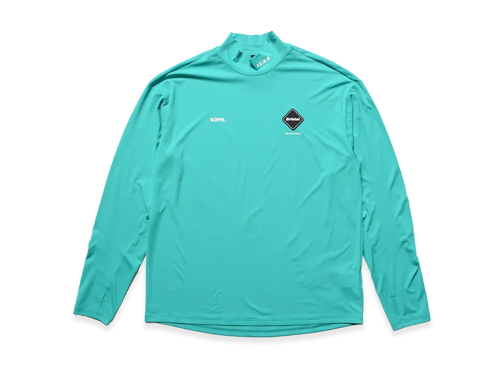 F.C.Real Bristol L/S Mockneck Top "Turquoise"