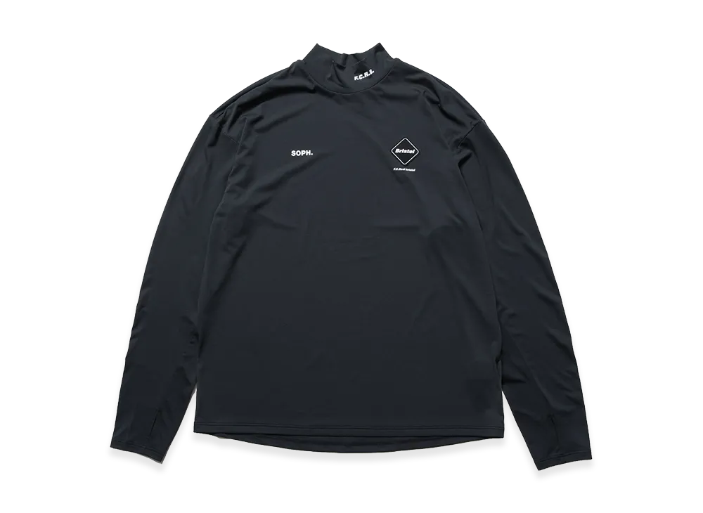 F.C.Real Bristol L/S Mockneck Top "Black"