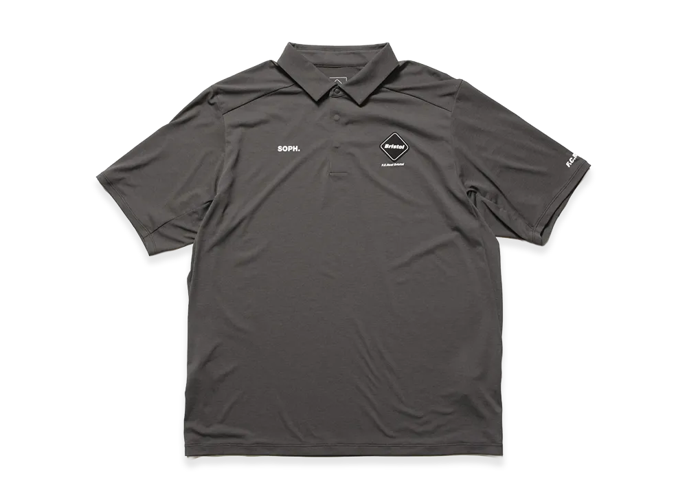 F.C.Real Bristol S/S Tech Polo "Charcoal Gray"