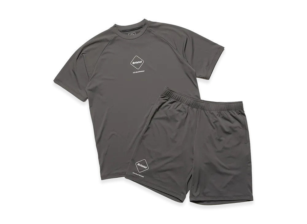 F.C.Real Bristol S/S Training Top&Shorts "Charcoal Gray"