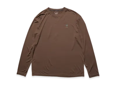 F.C.Real Bristol Reflective Logo Tech Dry L/S Tee "Brown"