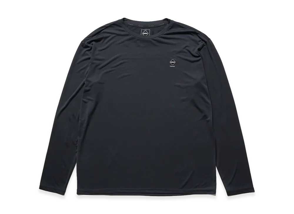 F.C.Real Bristol Reflective Logo Tech Dry L/S Tee "Black"