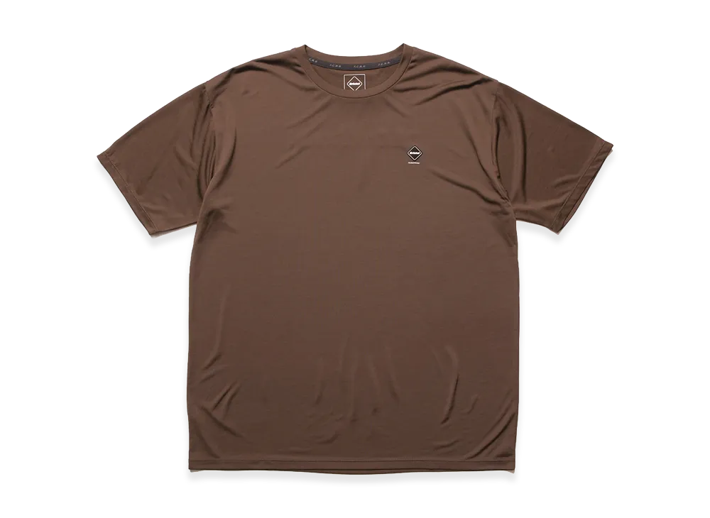 F.C.Real Bristol Reflective Logo Tech Dry Tee "Brown"