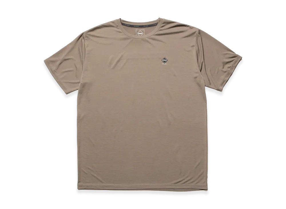 F.C.Real Bristol Reflective Logo Tech Dry Tee "Greige"