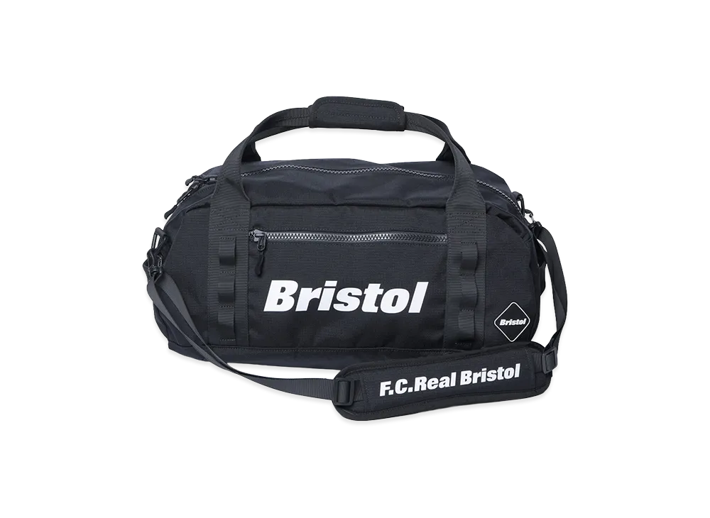 F.C.Real Bristol Cordura Ripstop Duffle Bag "Black"