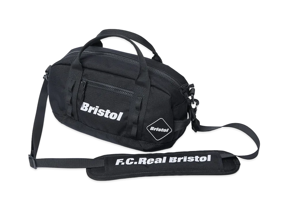F.C.Real Bristol Cordura Ripstop Mini Duffle Bag "Black"