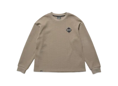 F.C.Real Bristol Kids Tech Waffle Lounge L/S Top "Greige"