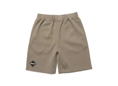 F.C.Real Bristol Kids Tech Waffle Lounge Shorts "Greige"