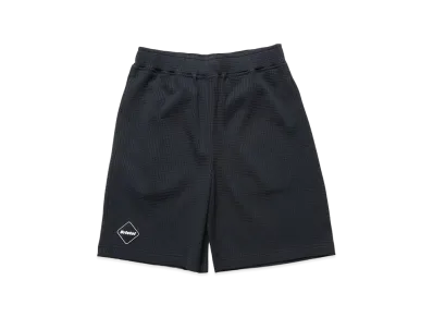 F.C.Real Bristol Kids Tech Waffle Lounge Shorts "Black"