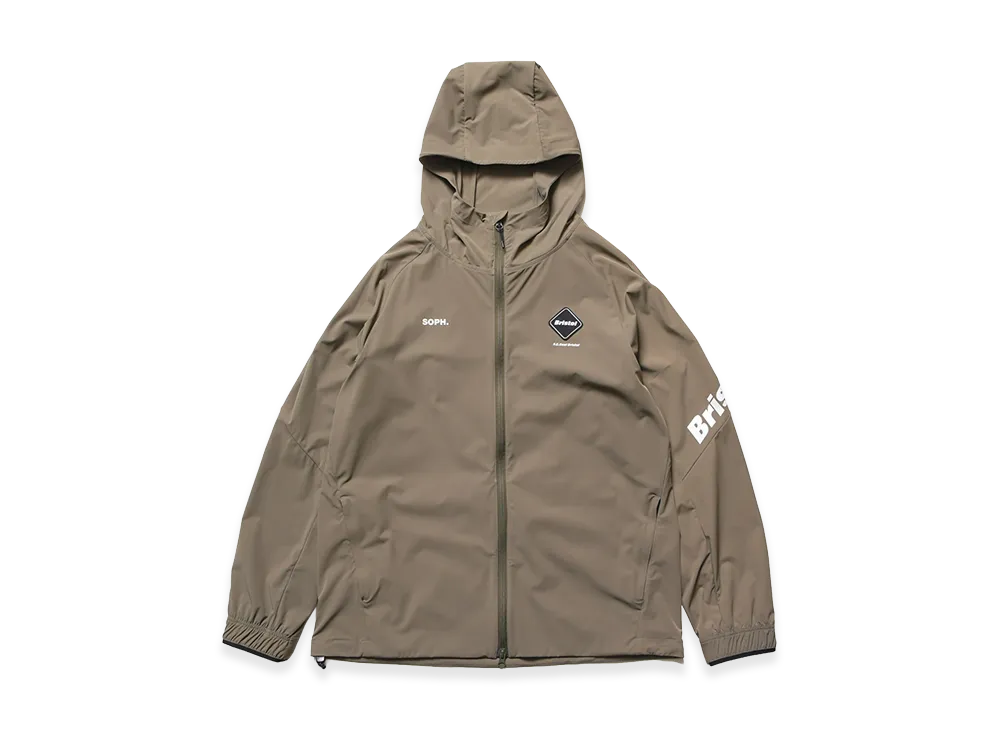 F.C.Real Bristol Cordura 4-Way Stretch Ventilation Hoodie "Greige"
