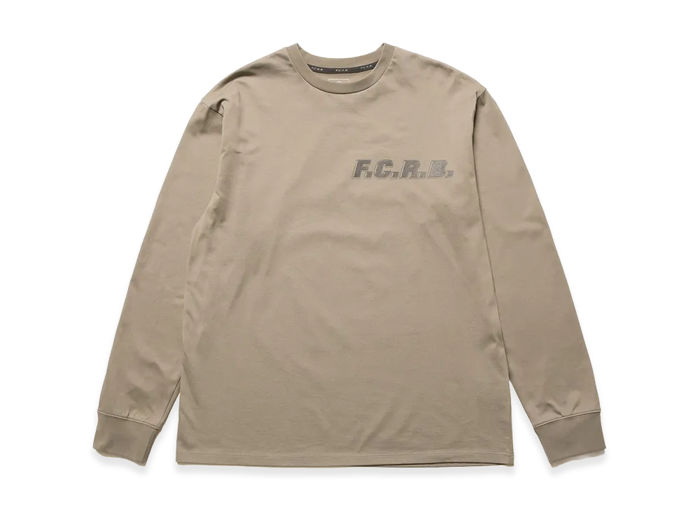 F.C.Real Bristol Shadow Emblem L/S Tee "Greige"