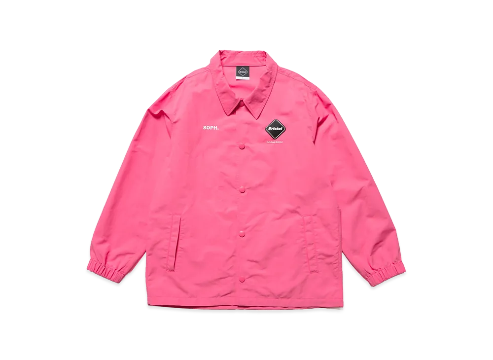 F.C.Real Bristol Kids Supplex Nylon Coach Jacket "Pink"