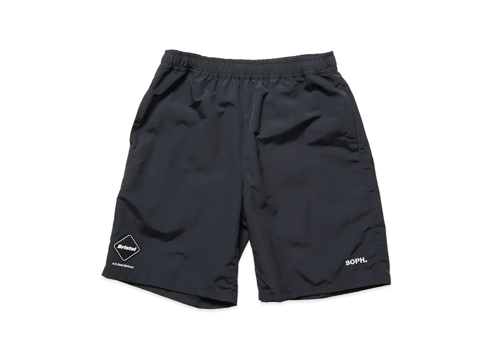 F.C.Real Bristol Kids Supplex Nylon Easy Shorts "Black"