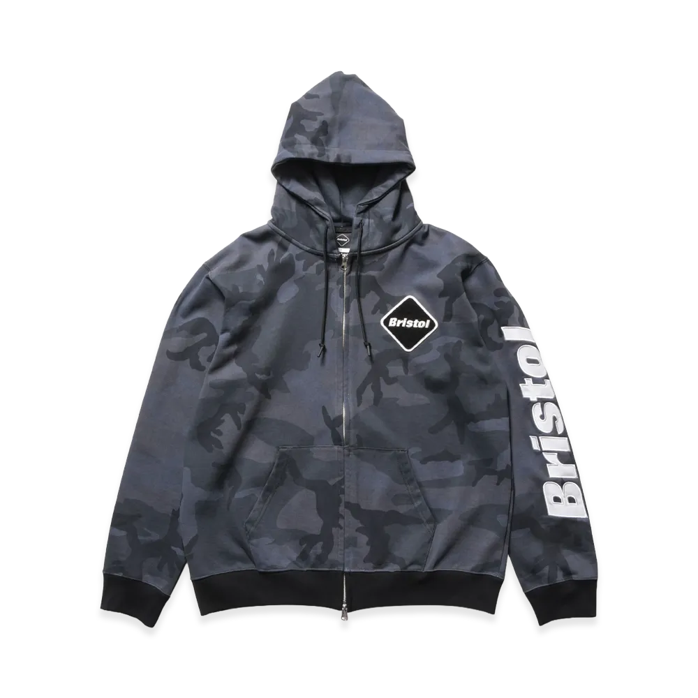 F.C.Real Bristol Sleeve Logo Zip-Up Sweat Hoodie "Camouflage"