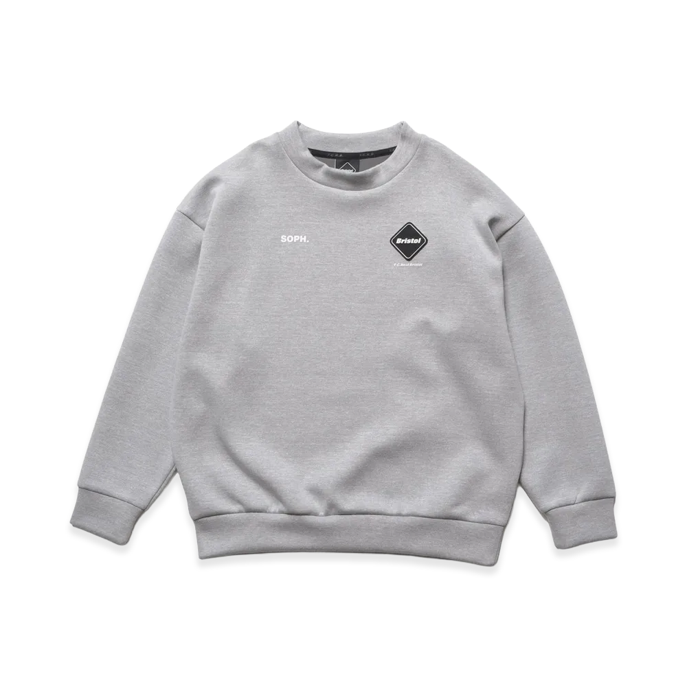 F.C.Real Bristol Kids Tech Sweat Crewneck Top "Gray"