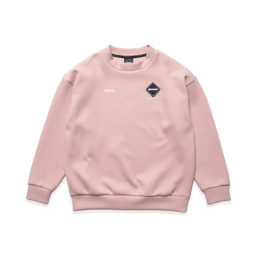 F.C.Real Bristol Kids Tech Sweat Crewneck Top "Pink"