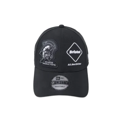 F.C.Real Bristol x KOJIMA PRODUCTIONS x NEW ERA 9Forty Cap "Black"