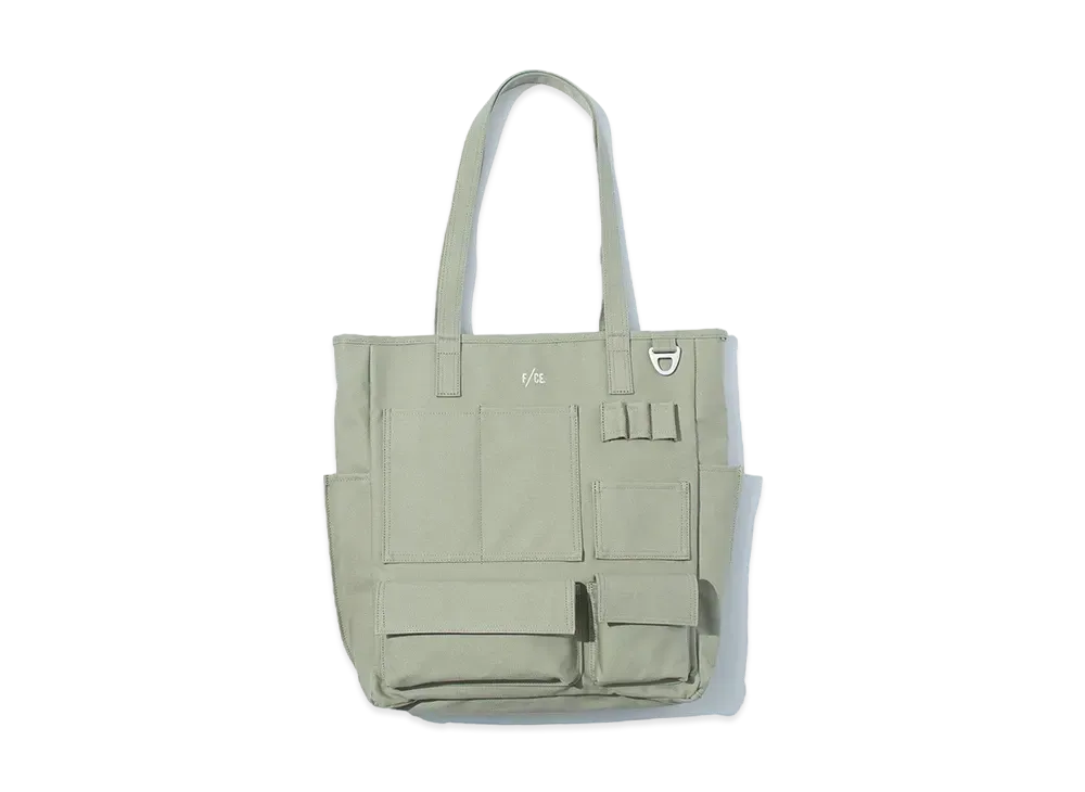 F/CE. W.R Canvas Pocket Tote "Sage Green"