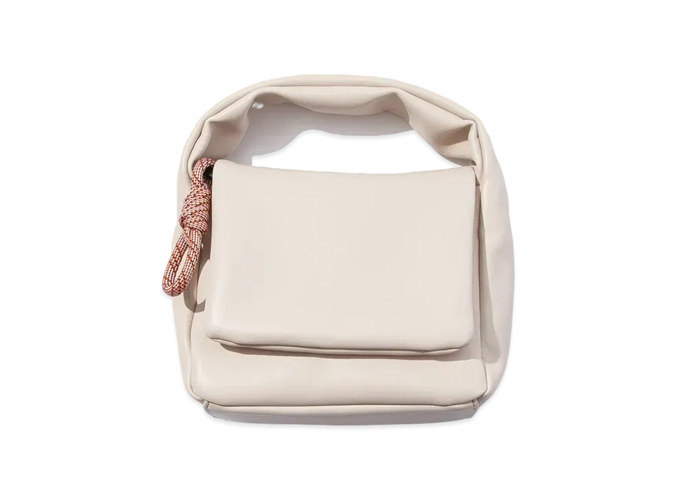 F/CE. Tech Leather Mini Pouch "Ivory"