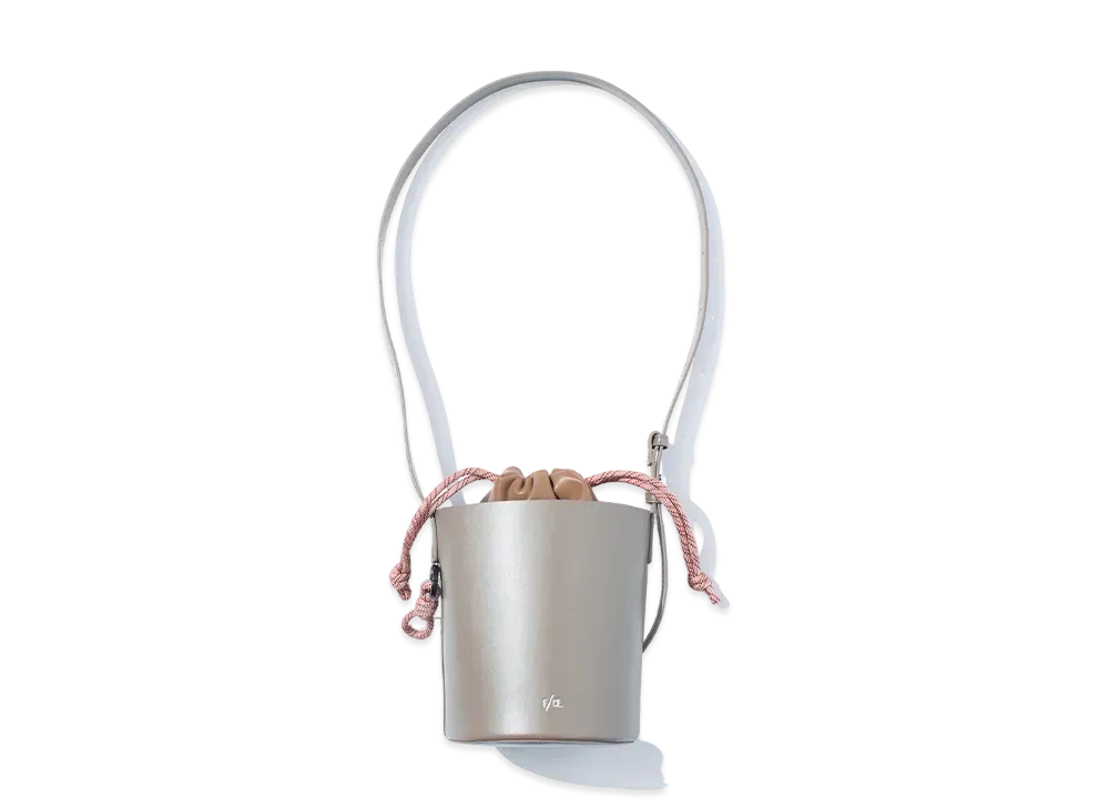 F/CE. Tech Leather Bucket Mini Shoulder "Sage Green"